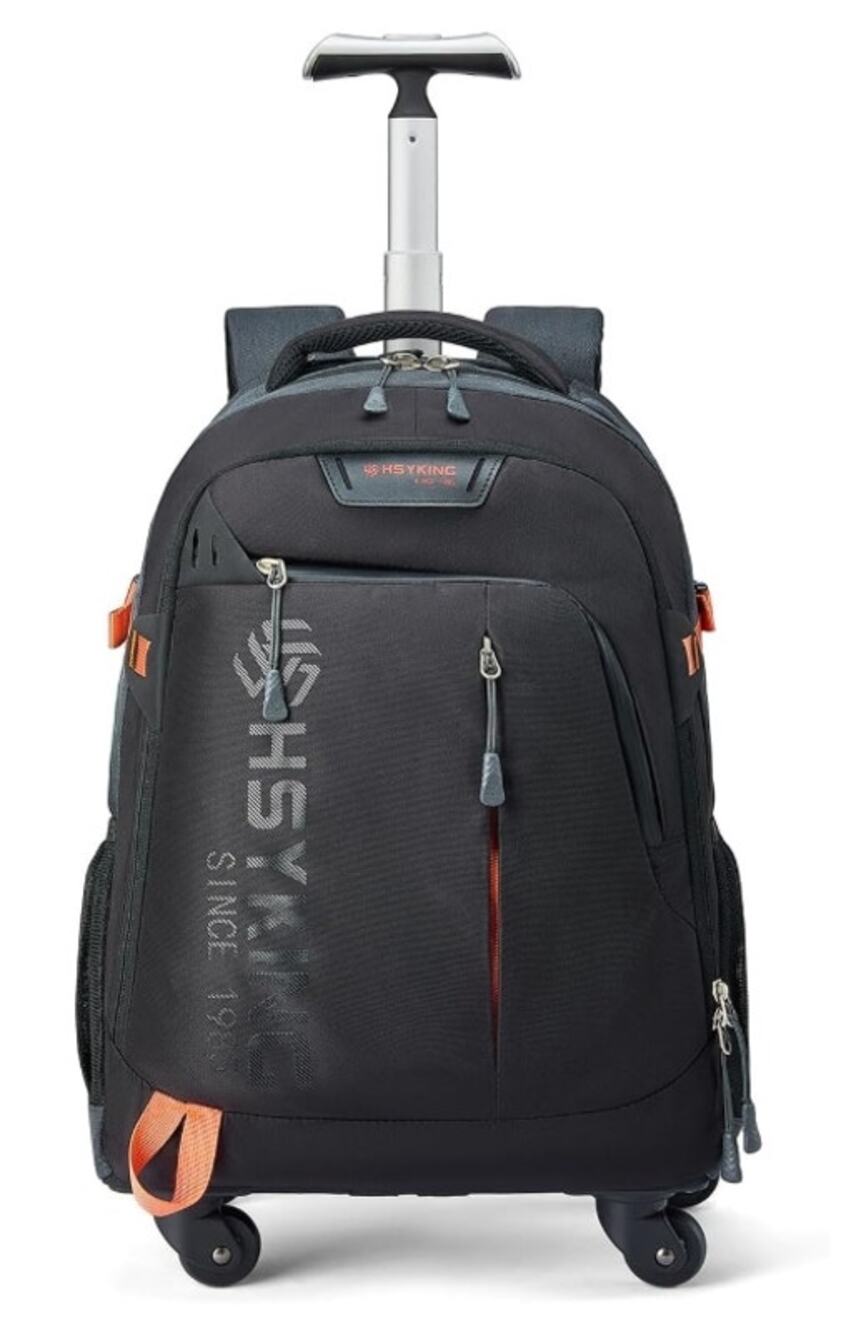 HSYKING 20” Rolling Laptop Backpack Carry On Spinner Wheeled Black New